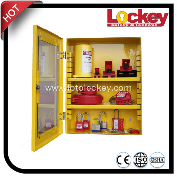 Yellow Steel Combination Safety Group Lockout Tagout Box